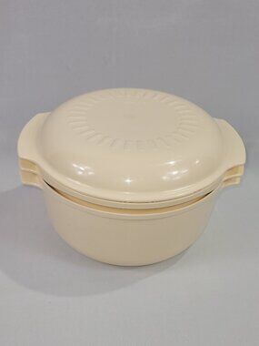 Tupperware Vintage 3 Piece Stack Cooker Microwave Cooking Set